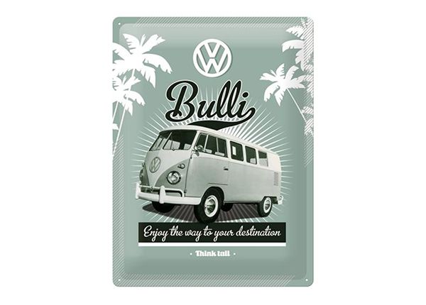 Retro metallitaulu VW Bulli 30x40 cm