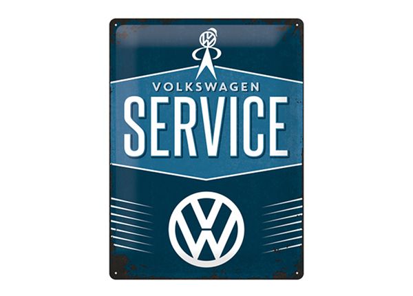 Retro metallitaulu VW Service 30x40 cm