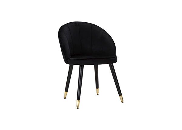Ruokapöydän tuoli Glam, musta/ kullanvärinen