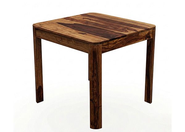 Ruokapöytä 80 × 80 cm, tummanruskea