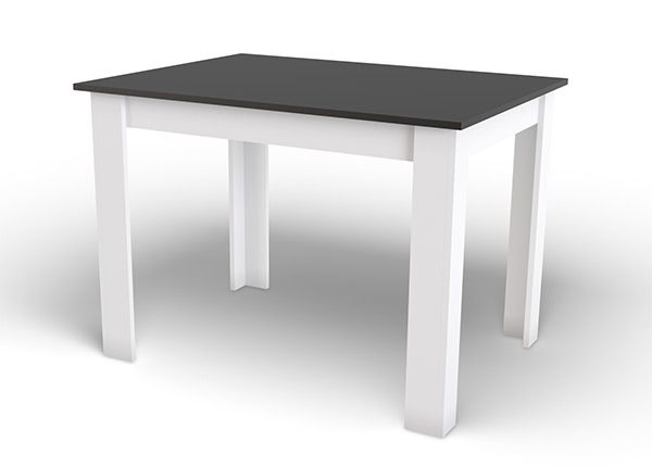 Ruokapöytä 80x120 cm, musta/valkoinen