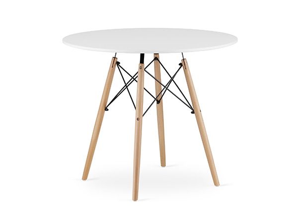 Ruokapöytä Todi Ø 90 cm, valkoinen
