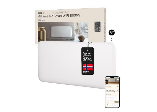 Sähköpatteri Mill Invisible Smart WiFi Gen.4 PA1000WIFI4