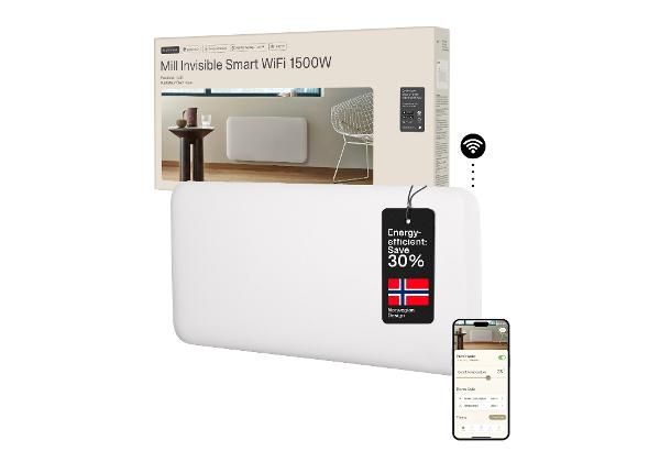 Sähköpatteri Mill Invisible Smart WiFi Gen.4 PA1500WIFI4