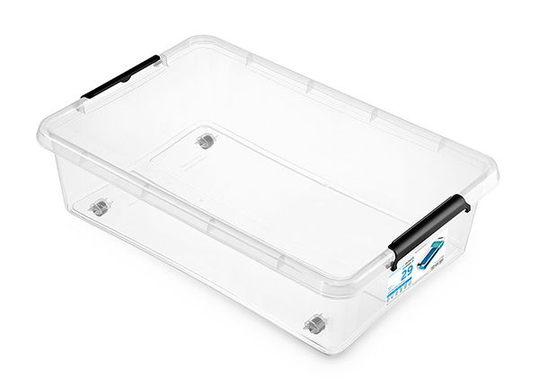 Säilytyslaatikko pyörillä SimpleStore, 29 L, 58x39x16 cm