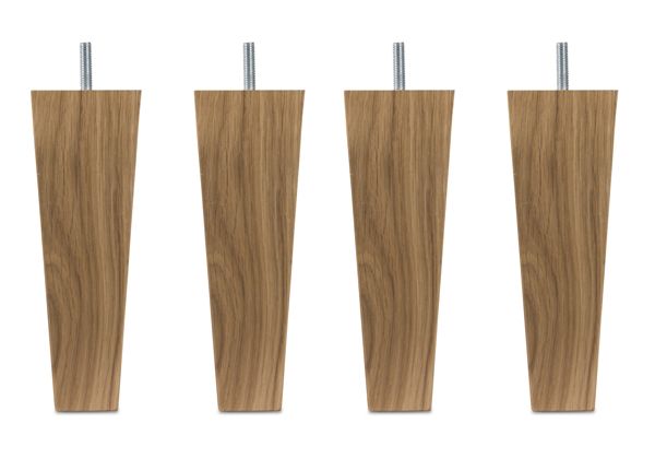 Sängynjalkojen sarja Koonus tammi, 12 cm