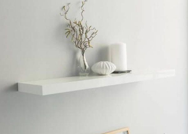 Seinähylly Shelvy, valkoinen 80 cm