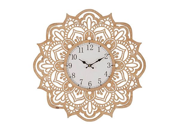 Seinäkello Ø60 cm, beige