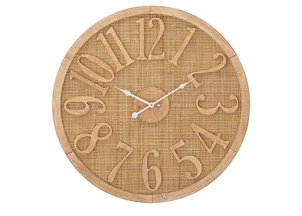 Seinäkello Boho Ø 60 cm, luonnollinen