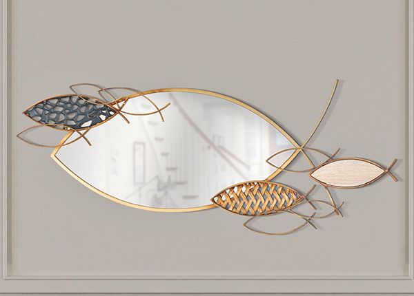 Seinäpeili Fish 91x39 cm