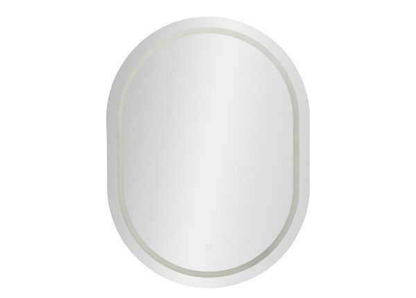 Seinäpeili LED 60x80 cm, hopea