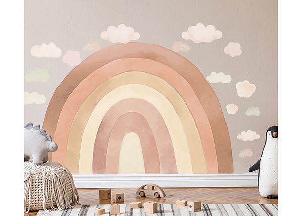 Seinätarra Sateenkaari, beige