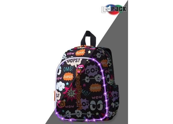 Selkäreppu CoolPack Bobby Lastele LED Comics 8L