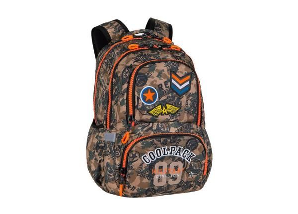 Selkäreppu CoolPack Spiner Termic Badges ruskea 27 L
