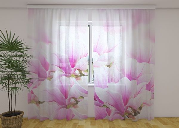 Sifonki-kuvaverho AIR MAGNOLIAS 240x220 cm