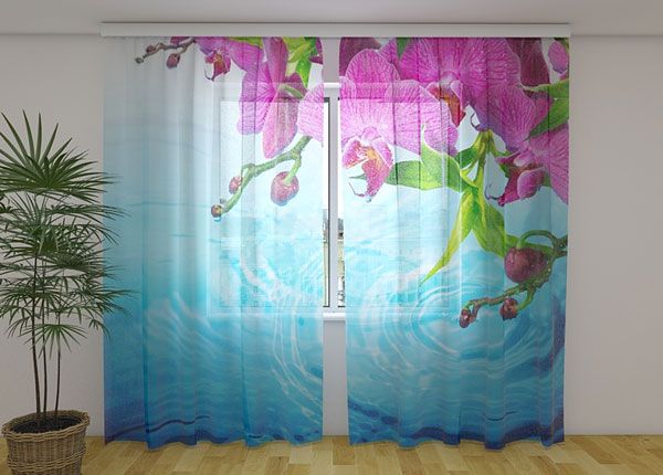 Sifonki-kuvaverho AMAZING ORCHID 240x220 cm