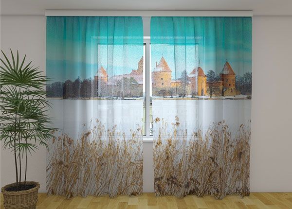 Sifonki-kuvaverho TRAKAI CASTLE IN WINTER 240x220 cm
