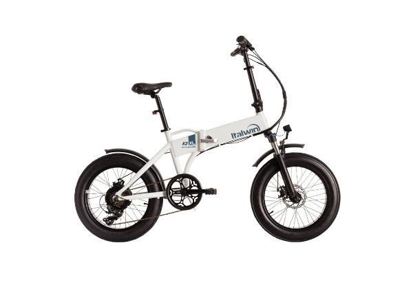 Taitettava sähköpyörä ITALWIN K2 XL (36V / 10,5 Ah), valkoinen