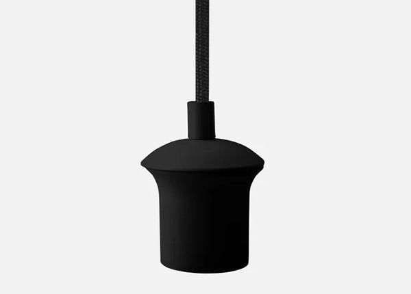 Tekstiilikaapeli pyöreä 120 cm, musta