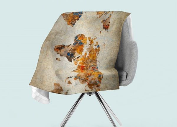 Torkkupeitto Grunge Map of the World