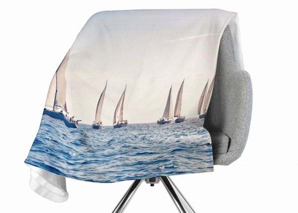 Torkkupeitto Sea and Sailboats 150x200 cm
