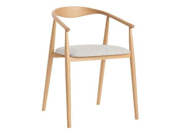 Tuoli Bradine, vaaleanharmaa/tammi