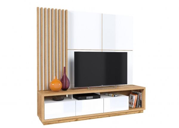 TV-taso + seinäpaneelit 2 kpl
