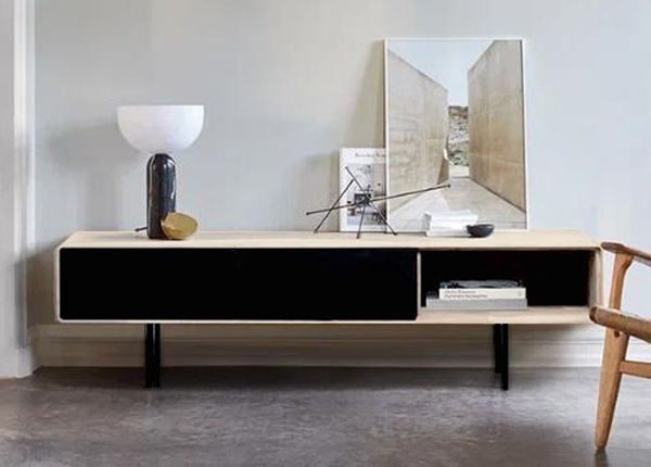 TV-taso Tokyo 160 cm, valkoinen öljy