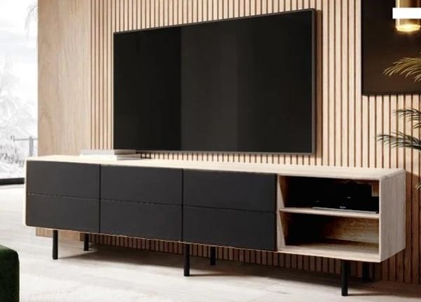 TV-taso Tokyo 213 cm, valkoinen öljy