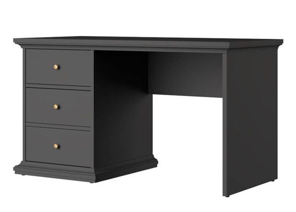 Työpöytä Paris 130 cm, matta harmaa