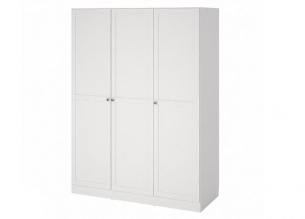 Vaatekaappi Billund 3, 147 cm valkoinen
