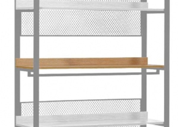 Vaatekaappijärjestelmän hylly (120 cm, vaalea)