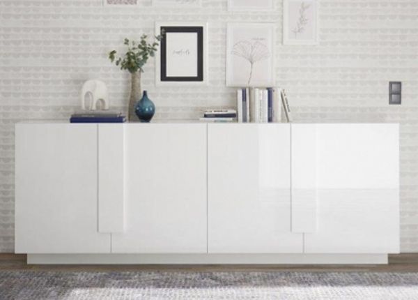 Valkoinen lipasto Jupiter 241 cm
