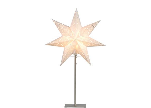 Valkoinen tähti jalalla Sensy 55 cm