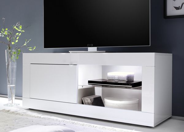Valkoinen TV-taso Basic