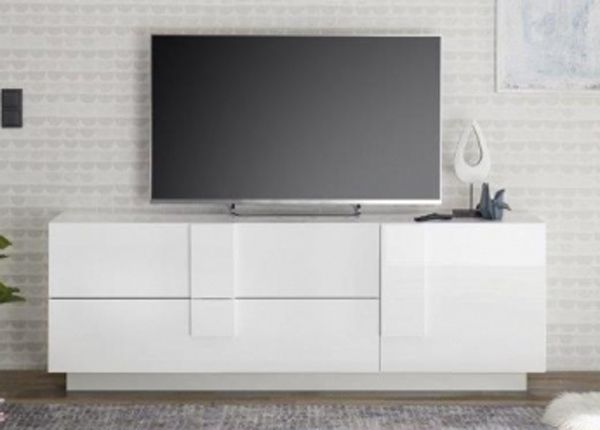 Valkoinen TV-taso Jupiter 182 cm