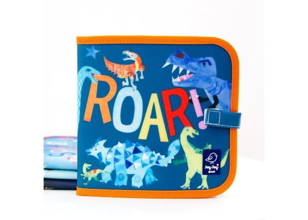 Värityskirja pölyttömillä liiduilla Jaq Jaq Bird Dinosaurukset 20x20 cm