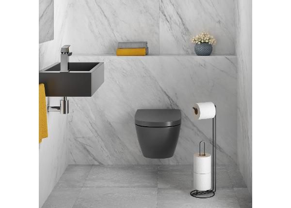WC-paperiteline Origin, Ø16x58cm, musta