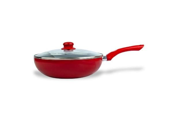 Wokkipannu ja kansi Kitchisimo Ø 28 cm