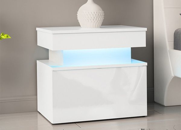 Yöpöytä Glossa 55 cm + LED
